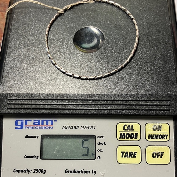 FINAL SALE PRICE Vintage Sterling Silver Spiral Bangle Bracelet - Picture 5 of 5